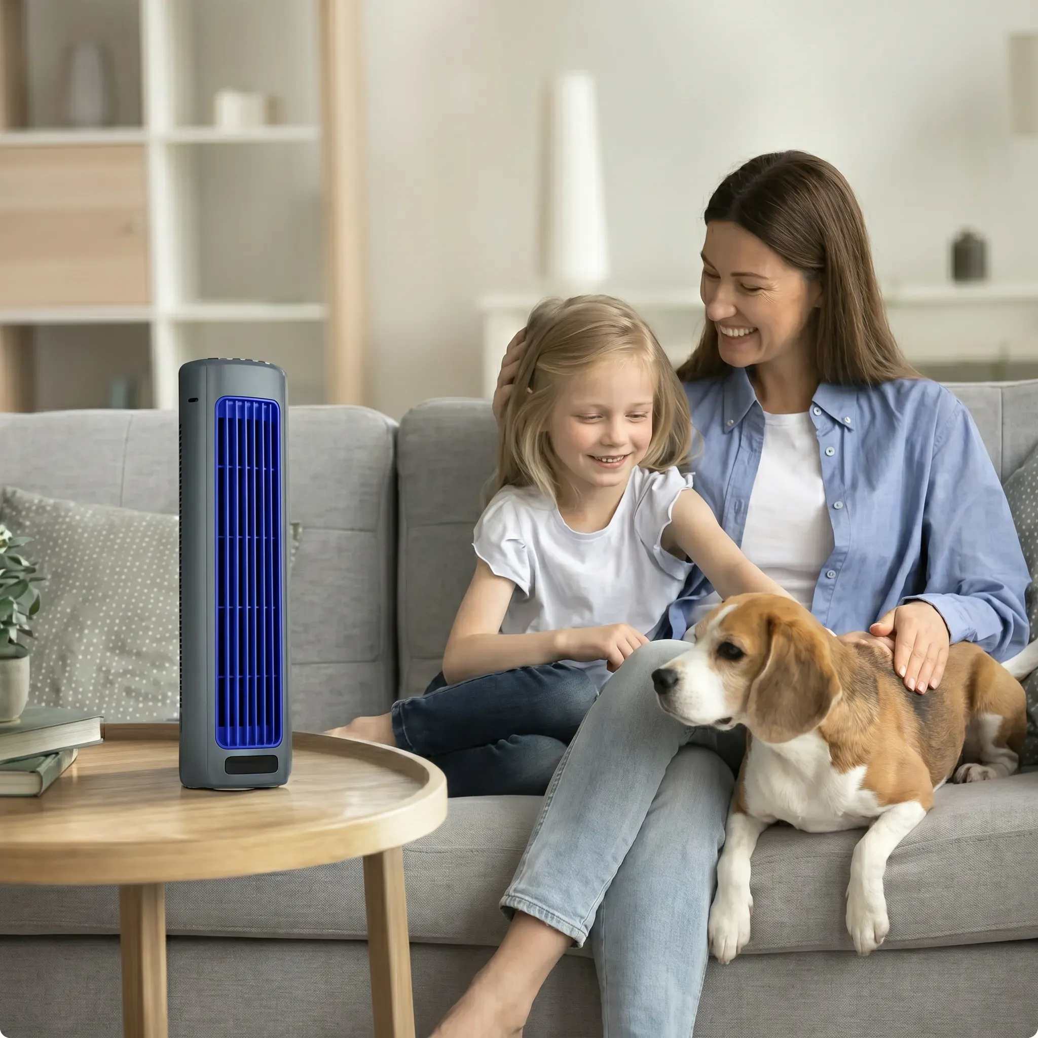 Hatmeo ArcticFlow — bladeless loop with water tank for evaporative cooling